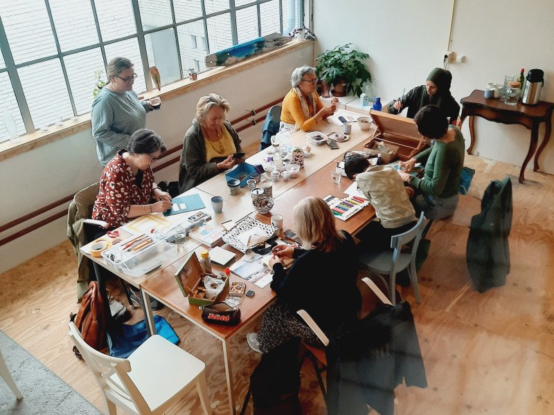 Crafting and independent art projects at Open Atelier De Kust